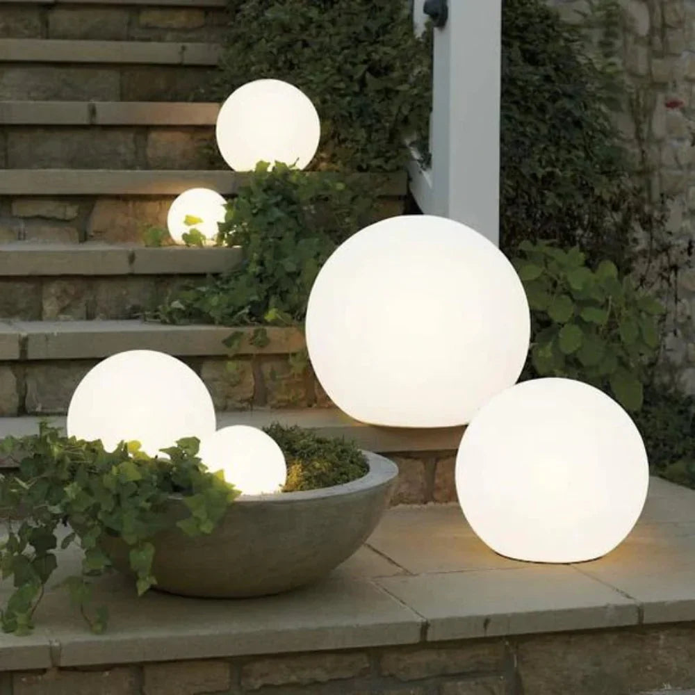 Outdoor LED Globe Light Color-Changing Remote & USB Rechargeable
