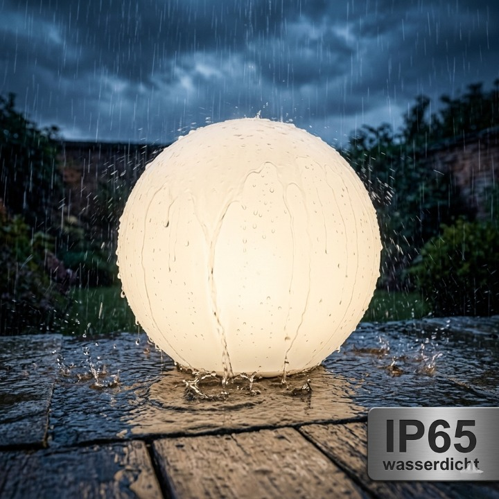 Outdoor LED Globe Light Color-Changing Remote & USB Rechargeable