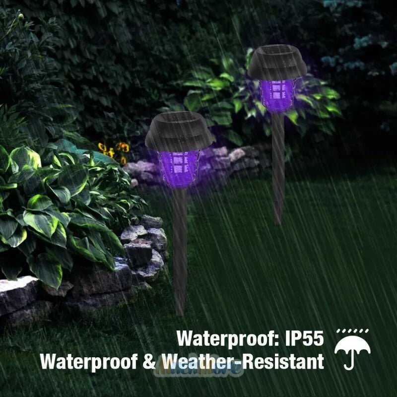 Outdoor Mosquito Lamp Solar-Powered Dual Ambient & UV