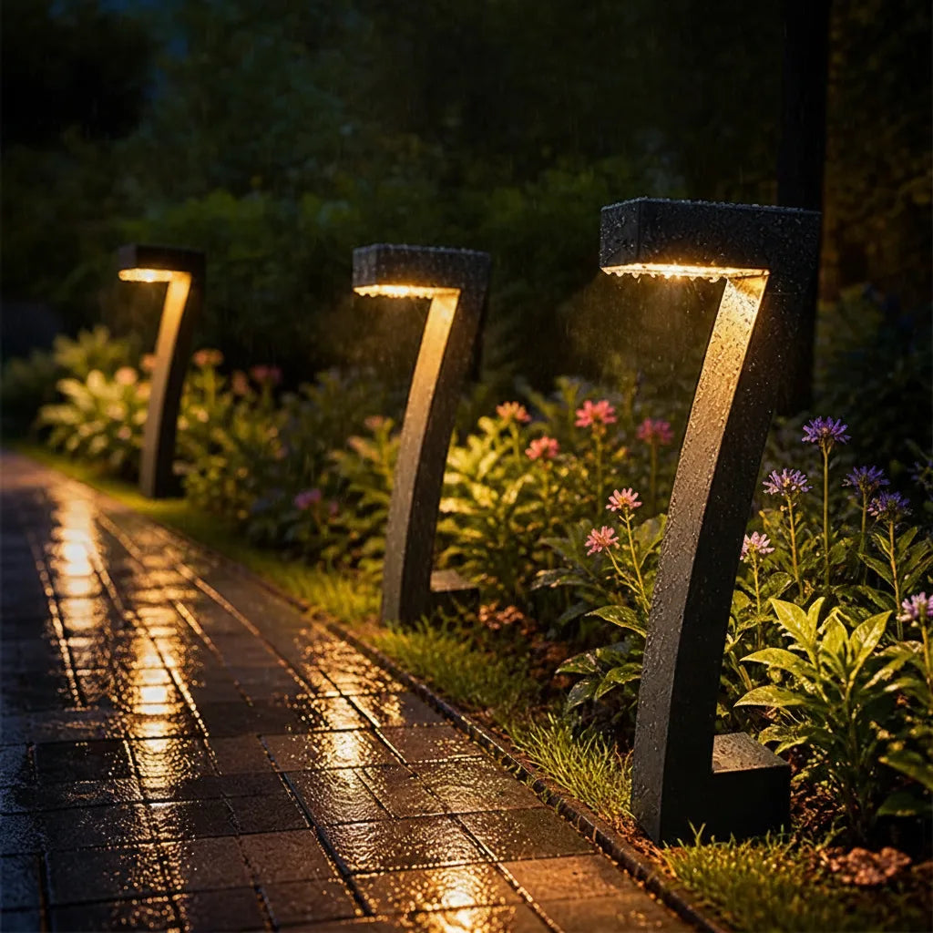 Outdoor Path Light Solar Dusk-to-Dawn IP65