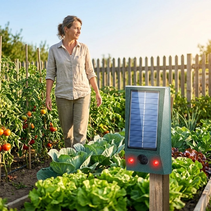 Outdoor Pest Repeller Solar Powered Motion Activated Ultrasonic