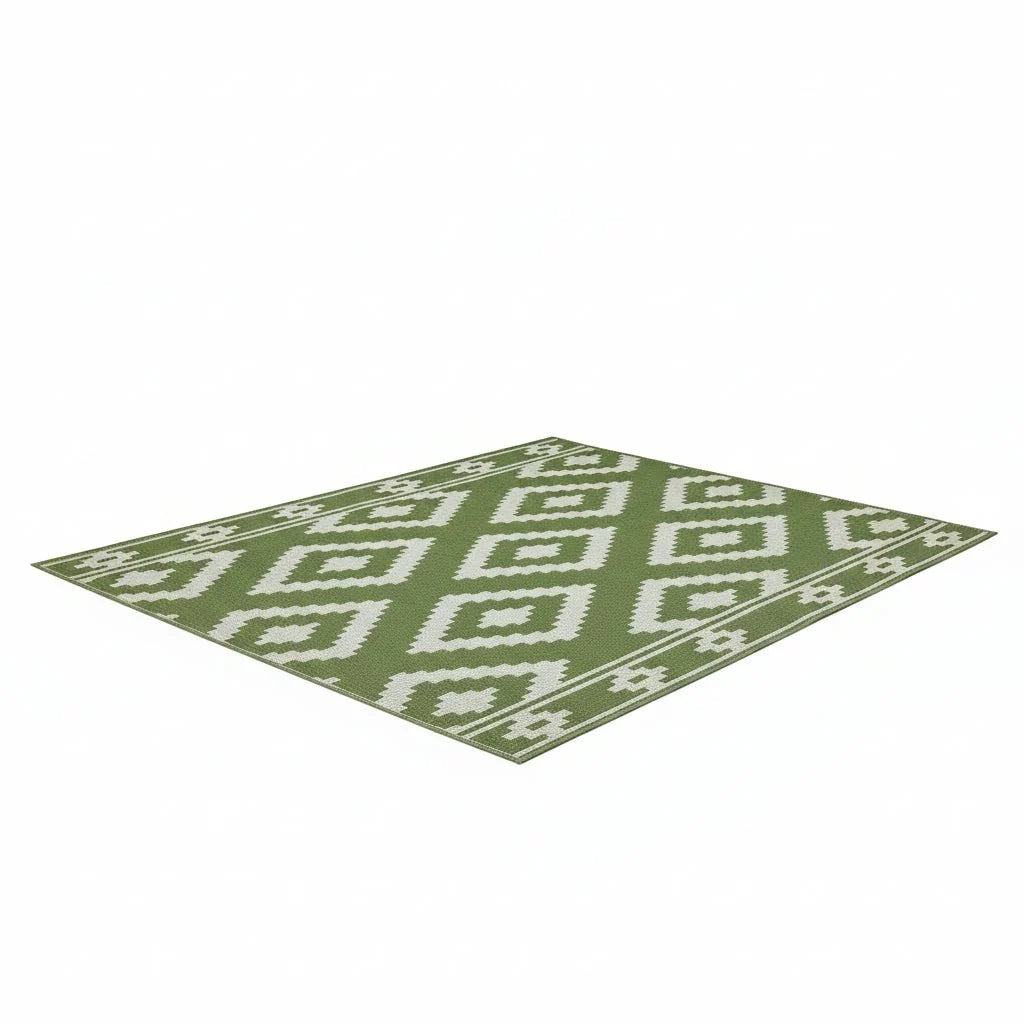 Outdoor Rug Geometric Boho Water-Resistant & Quick-Drying