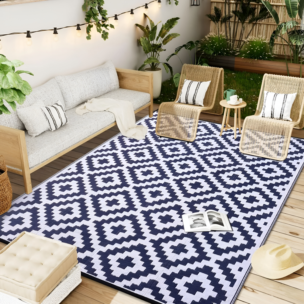Outdoor Rug Reversible Non-Slip & UV-Resistant