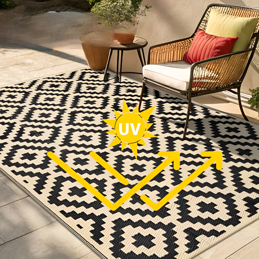 Outdoor Rug Reversible Non-Slip & UV-Resistant