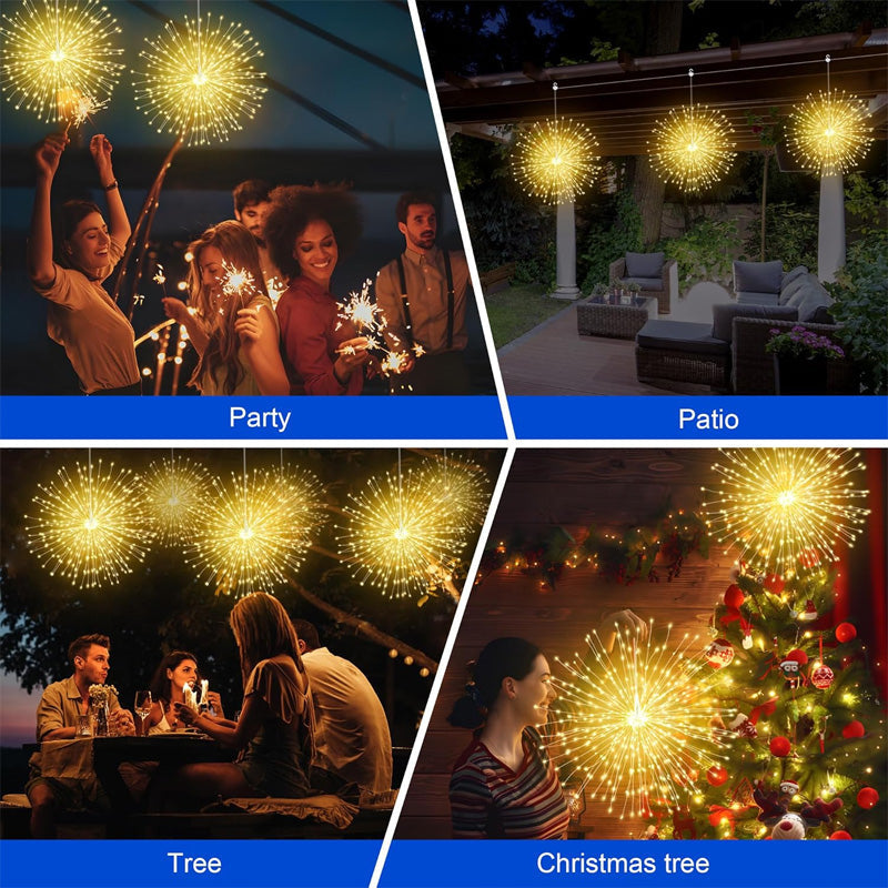 Outdoor Solar Lights Fireworks Effect 200 LEDs