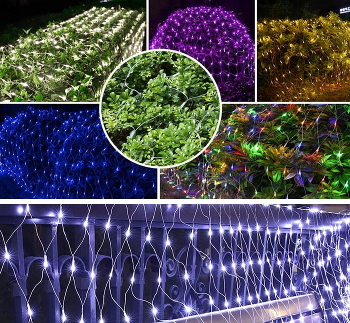 Outdoor Solar Net Light Copper Wire IP44