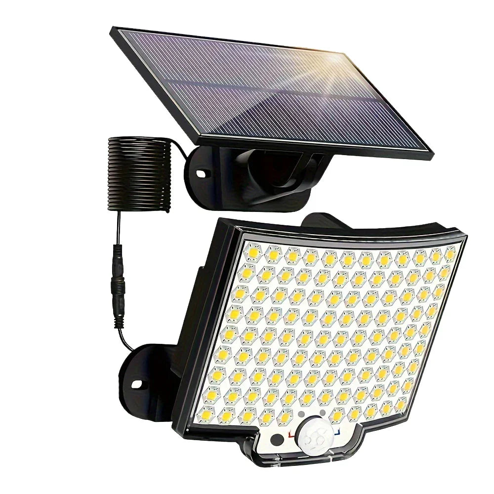 Outdoor Solar Wall Light Motion Sensor 180 Degree Adjustable