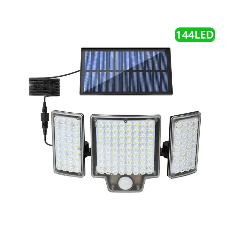 Outdoor Solar Wall Light Motion Sensor 180 Degree Adjustable