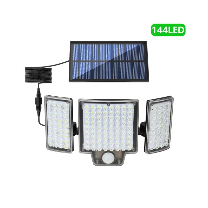Outdoor Solar Wall Light Motion Sensor 180 Degree Adjustable