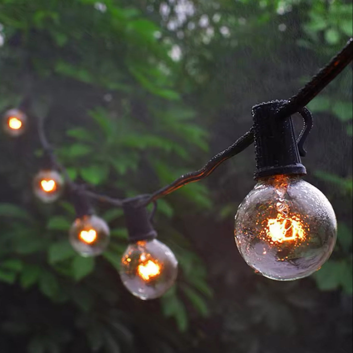 Outdoor String Lights Warm White IP65 15m