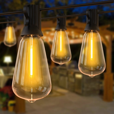 Outdoor String Lights Weatherproof & Shatterproof Warm White