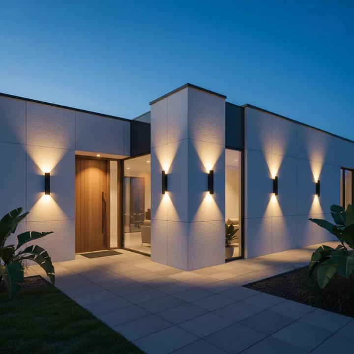 Outdoor Wall Light LED Up-Down Beam IP65 Aluminum