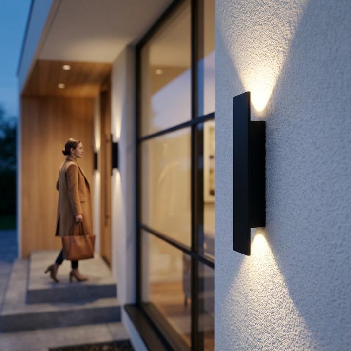 Outdoor Wall Light LED Up-Down Beam IP65 Aluminum