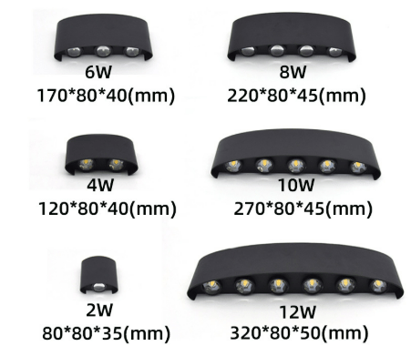 Outdoor Wall Light LED Waterproof Adjustable Beam