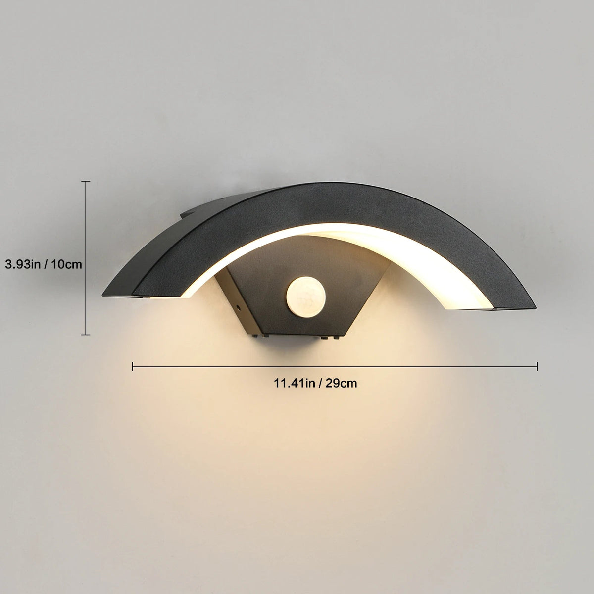 Outdoor Wall Light Motion Sensor Warm White LED 24W