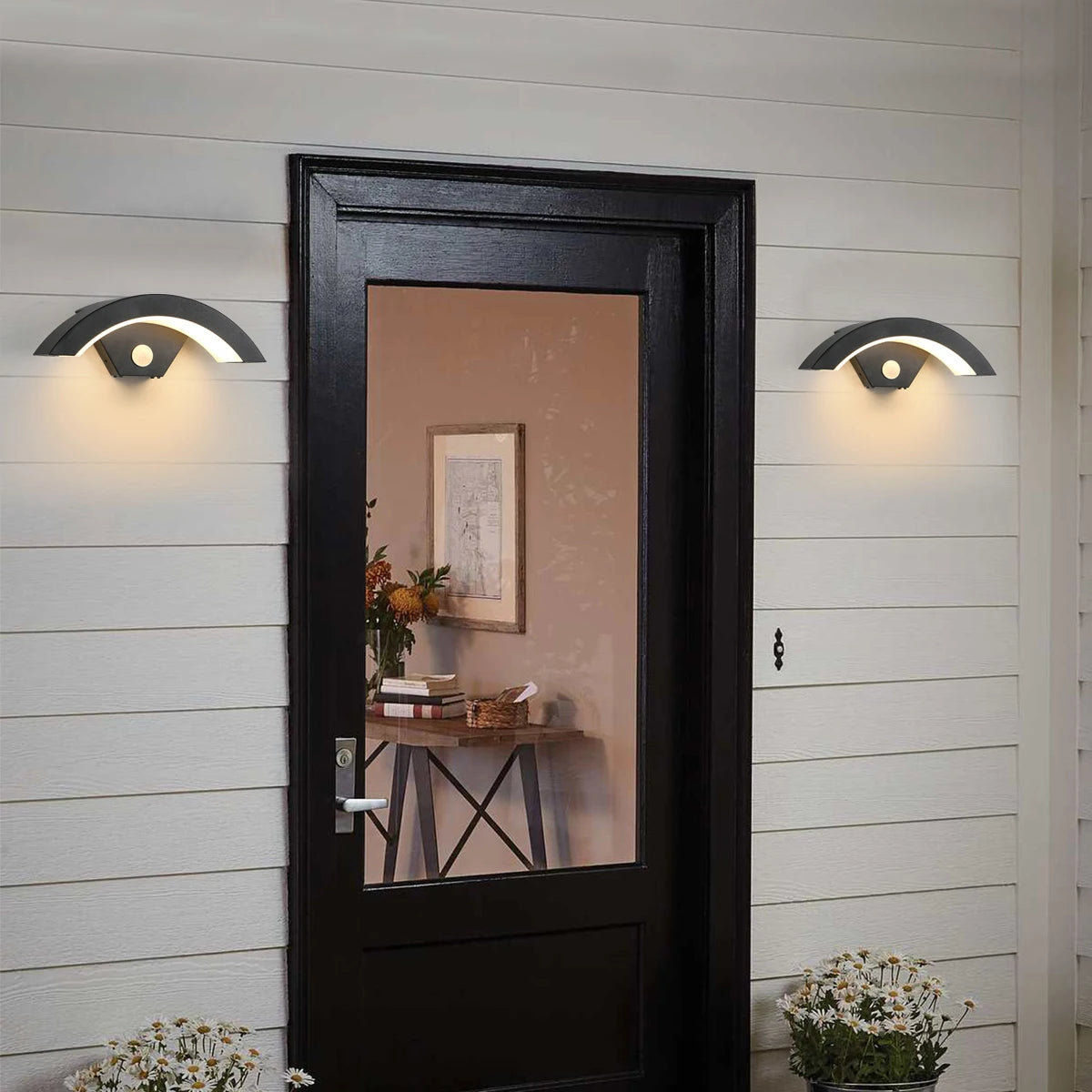 Outdoor Wall Light Motion Sensor Warm White LED 24W