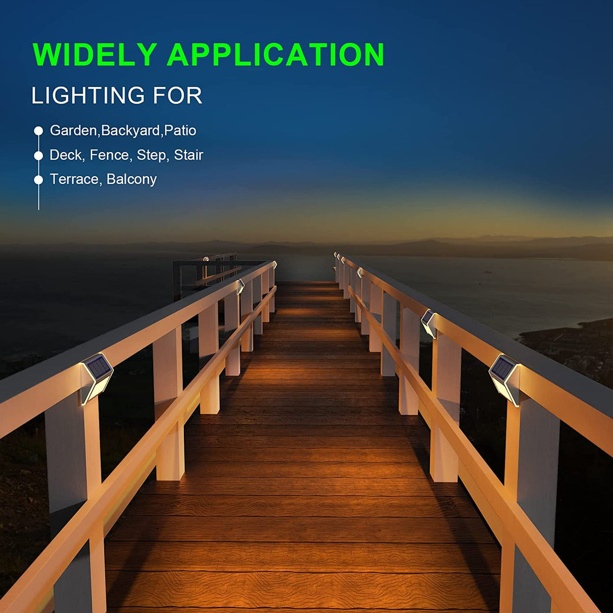 Outdoor Wall Light Solar Dusk-to-Dawn Weatherproof Stainless Steel