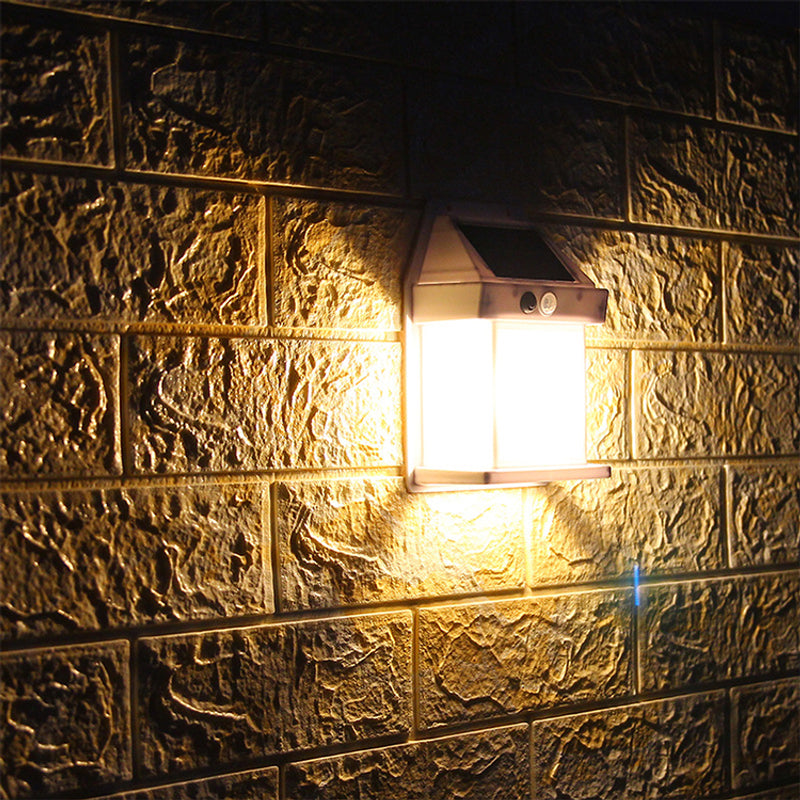 Outdoor Wall Light Solar Motion-Activated Weatherproof
