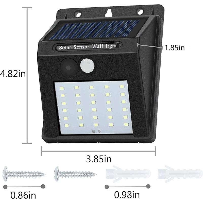 Outdoor Wall Light Solar Motion Sensor Weatherproof