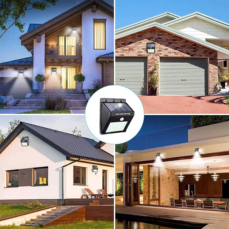 Outdoor Wall Light Solar Motion Sensor Weatherproof