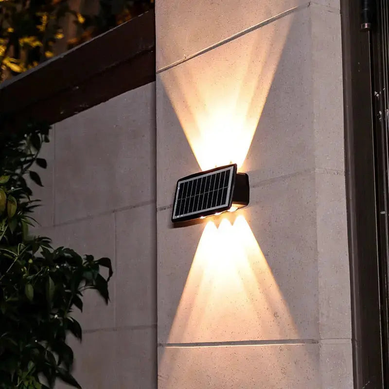Outdoor Wall Light Solar-Powered Weatherproof Three Color Options