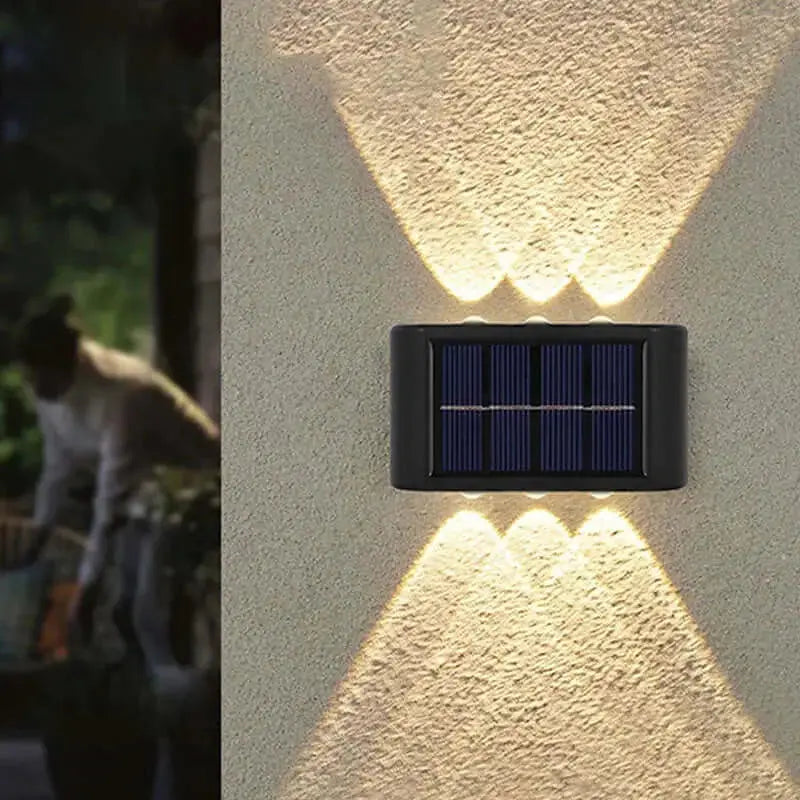 Outdoor Wall Light Solar-Powered Weatherproof Three Color Options
