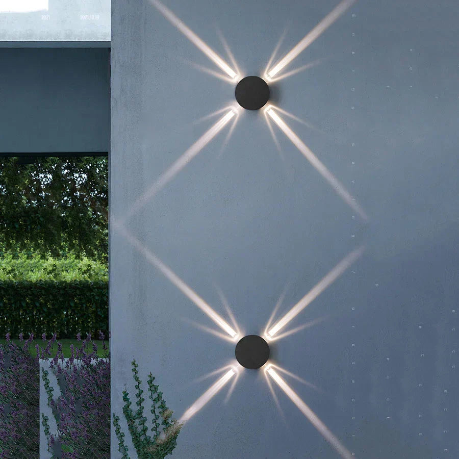 Outdoor Wall Light Star-Effect COB LED Weatherproof IP54