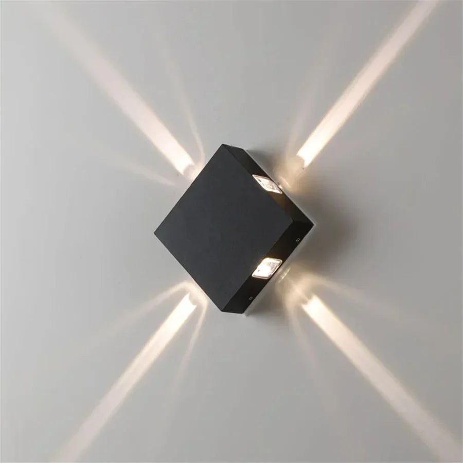 Outdoor Wall Light Star-Effect COB LED Weatherproof IP54