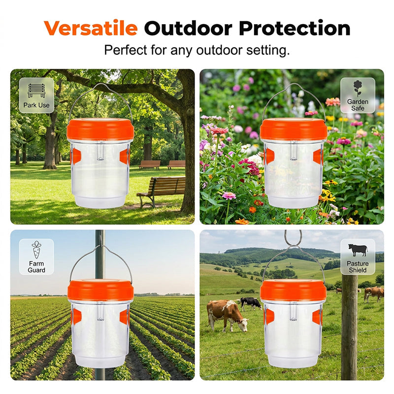 Outdoor Wasp Trap Solar-Powered & Weather-Resistant Escape-Proof Entrance