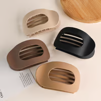 Oval Hair Clips Ergonomic Matte & Non-Slip