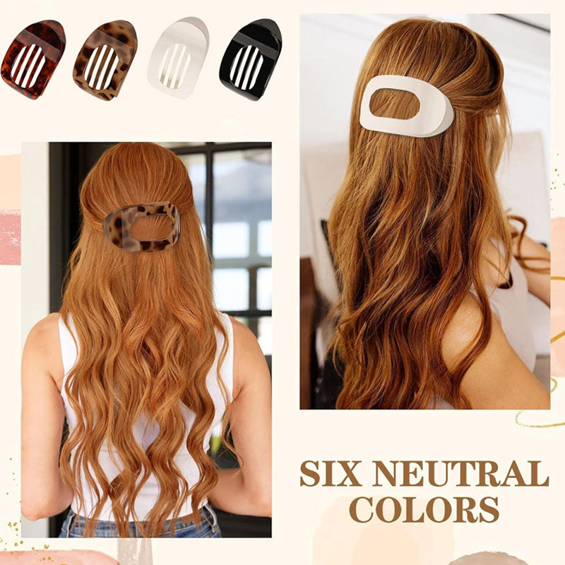 Oval Hair Clips Ergonomic Matte & Non-Slip