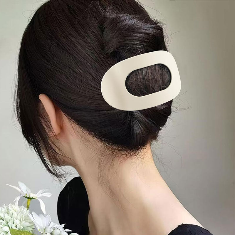 Oval Hair Clips Ergonomic Matte & Non-Slip