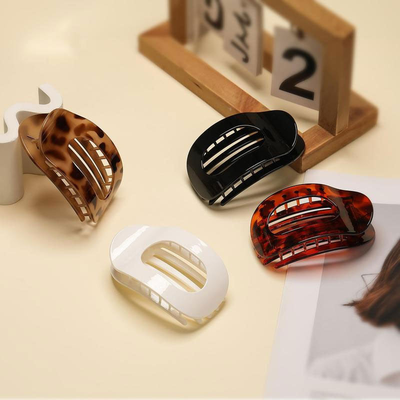 Oval Hair Clips Ergonomic Matte & Non-Slip