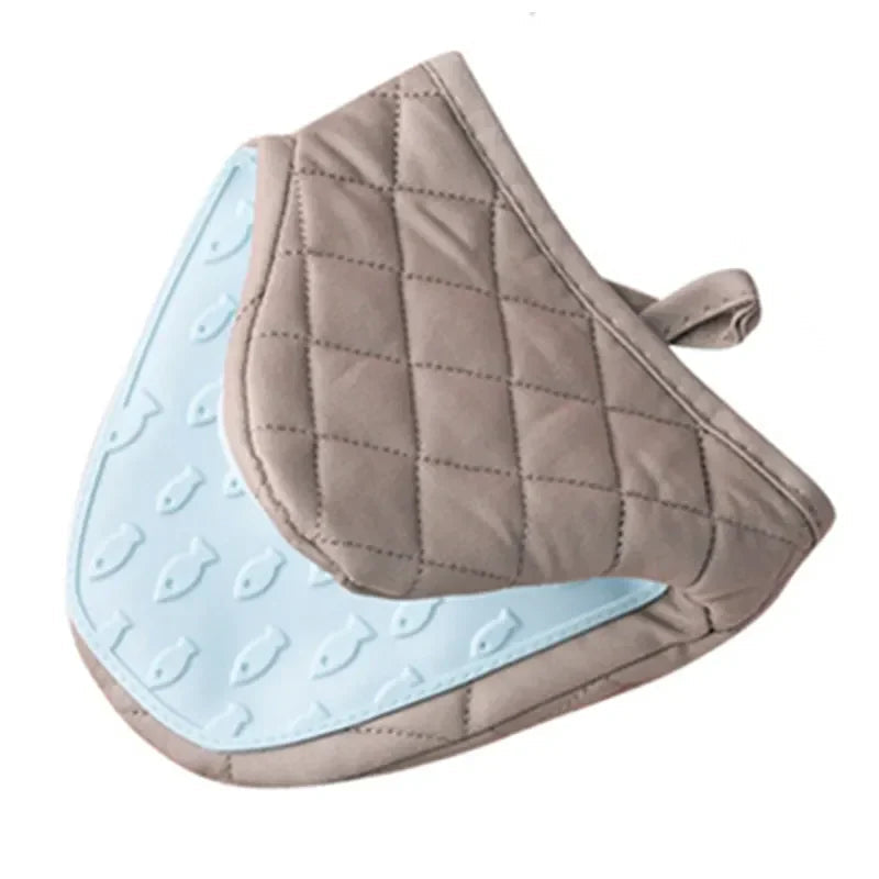 Oven Mitts Quilted Insulated Non-Slip Silicone Grip Pair