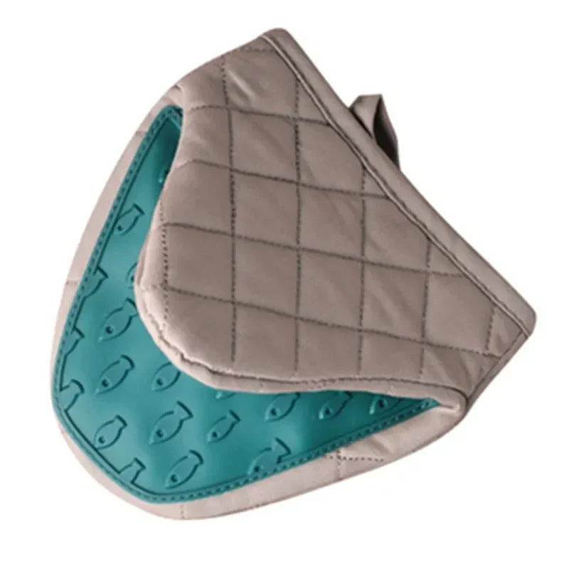 Oven Mitts Quilted Insulated Non-Slip Silicone Grip Pair