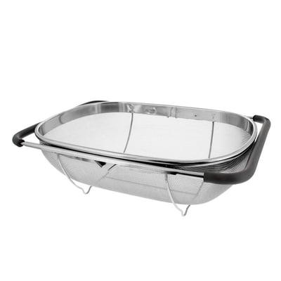 Over-Sink Strainer Stainless Steel Mesh Extendable Handles