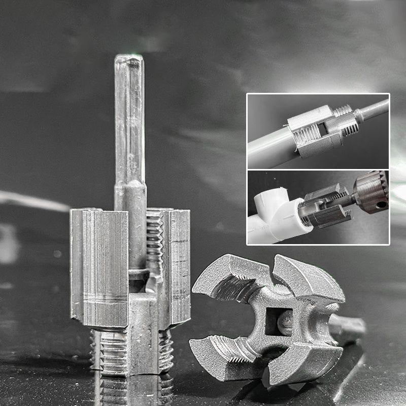 PVC Pipe Threader Dual Internal & External Drill Compatible