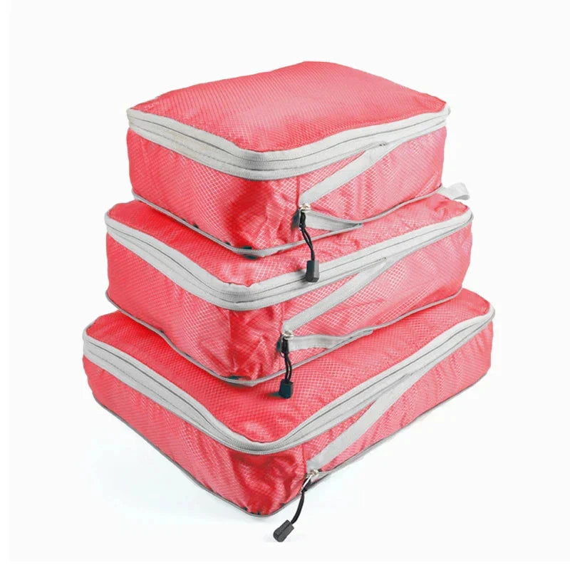 Packing Cubes Compression Nylon Mesh Set of 3
