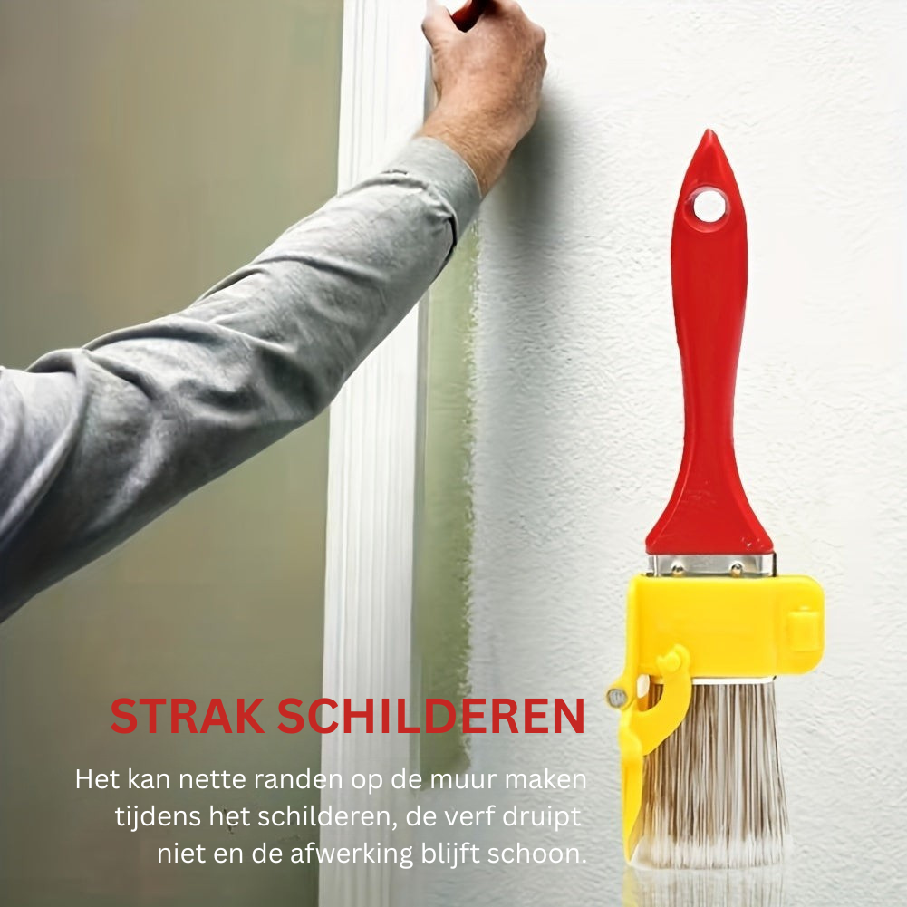 Paint Brush Integrated Scraper Synthetic Bristles & Ergonomic Handle