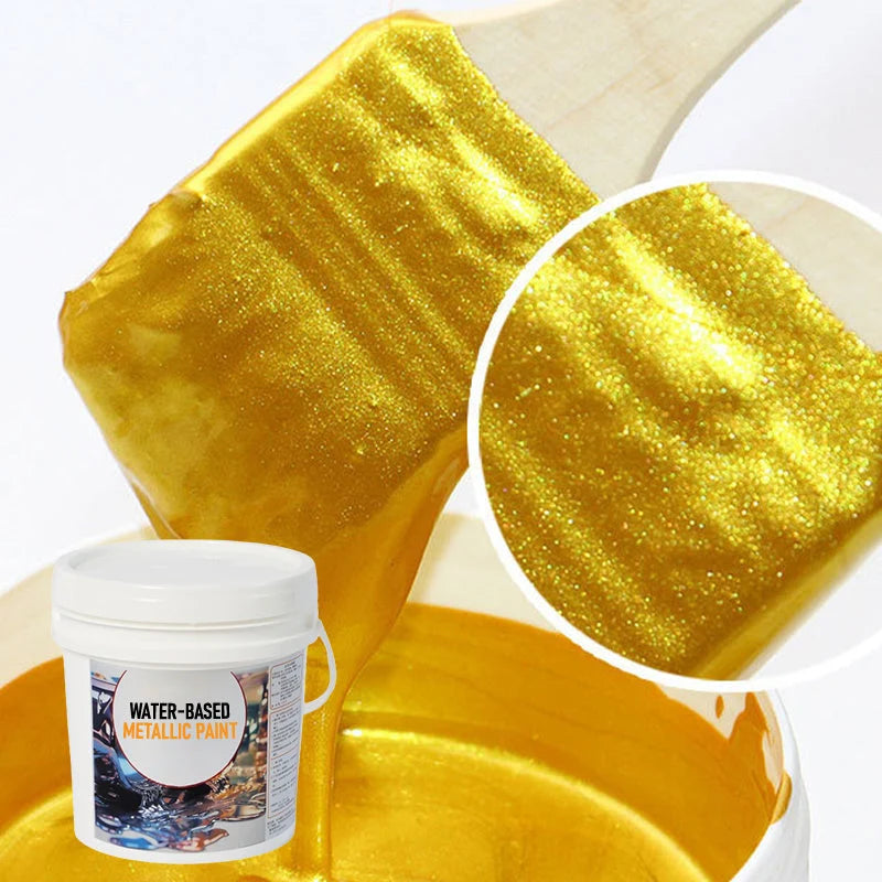 Paint Metallic Gold Water-Based Shimmer Finish