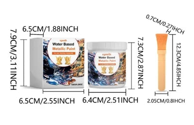 Paint Metallic Gold Water-Based Shimmer Finish