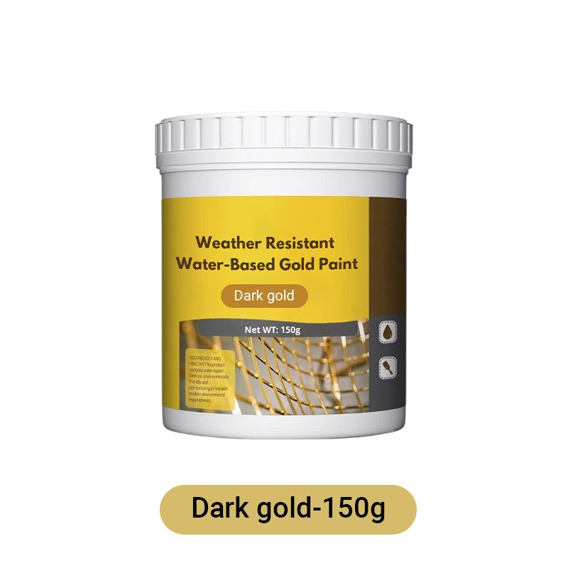 Paint Metallic Gold Water-Based Weatherproof