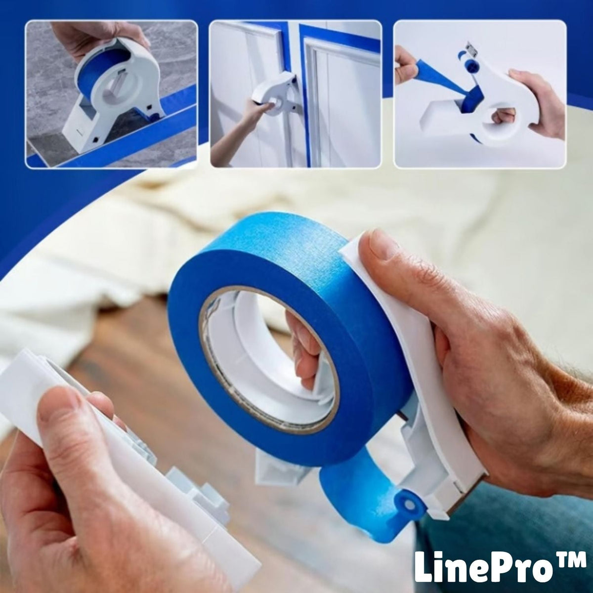 Painters Tape Applicator Precision Roller & Cutter