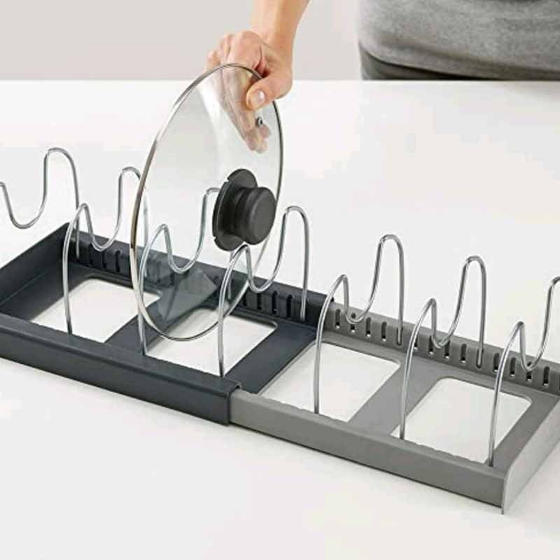 Pan & Lid Organizer Expandable Stainless Steel Dividers
