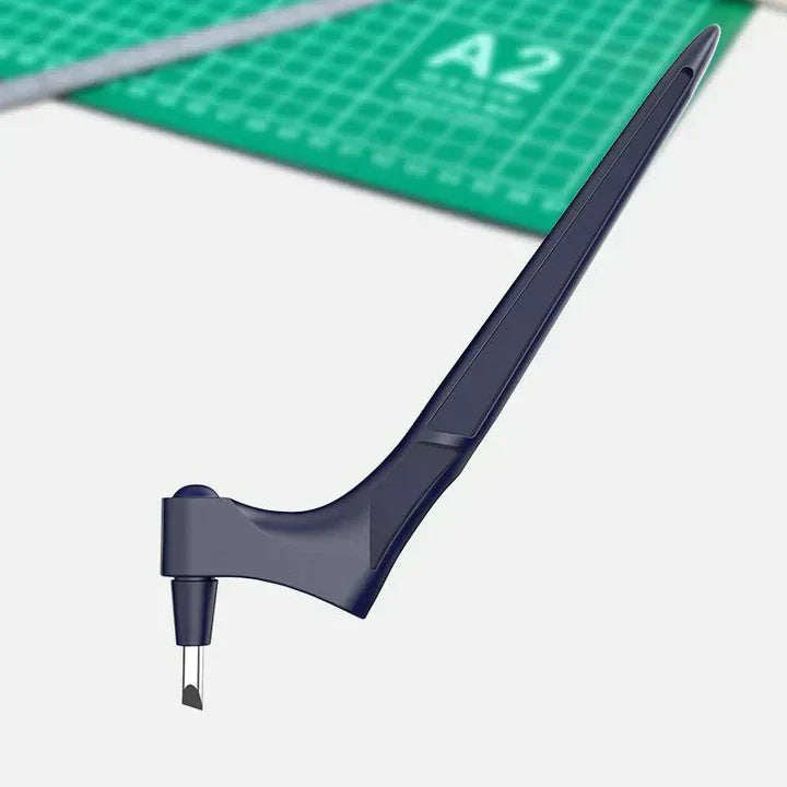 Paper Cutter Pen Ergonomic Grip 360° Stainless Steel Blade