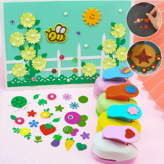 Paper Punch Set 15 Shapes Cuts Paper, Felt & Foil