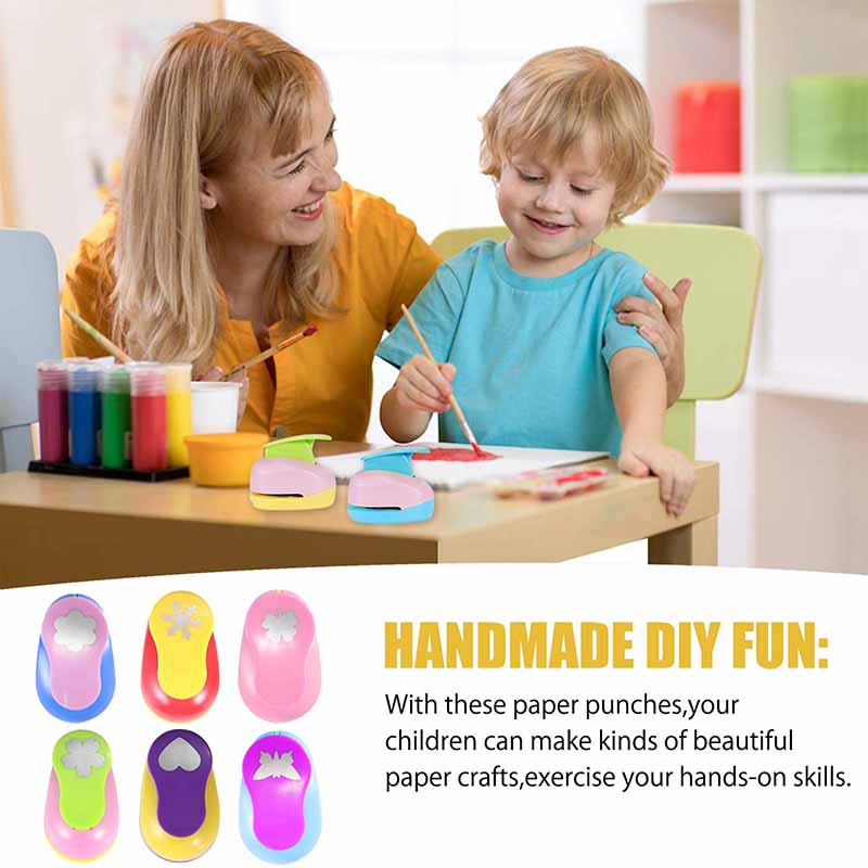 Paper Punch Set 15 Shapes Cuts Paper, Felt & Foil