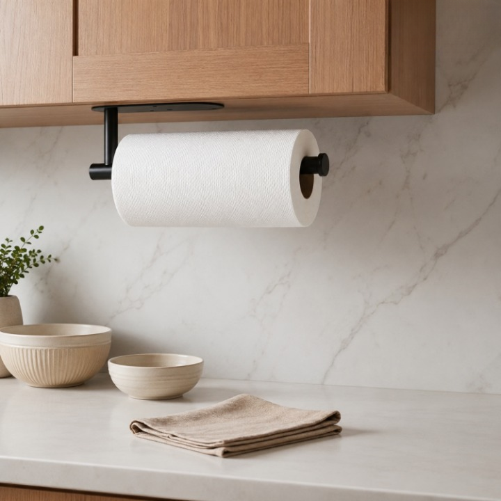 Paper Towel Holder Stainless Steel Under-Cabinet Set of 2