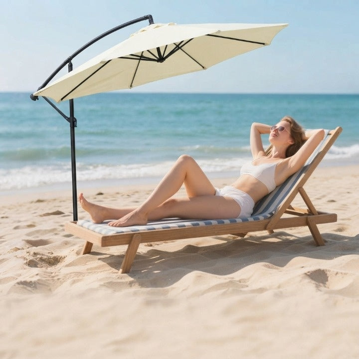Parasol Cover Water-Repellent Vented Fits 6 Or 8 Ribs