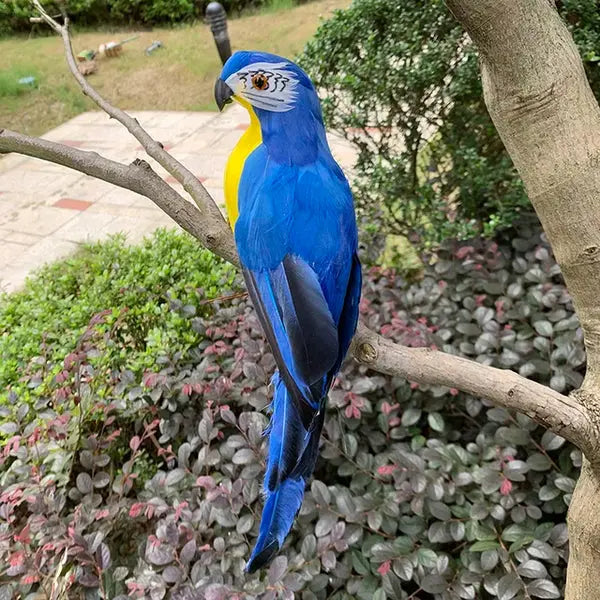 Parrot Ornament Lifelike Feathered Weather Resistant 25 cm